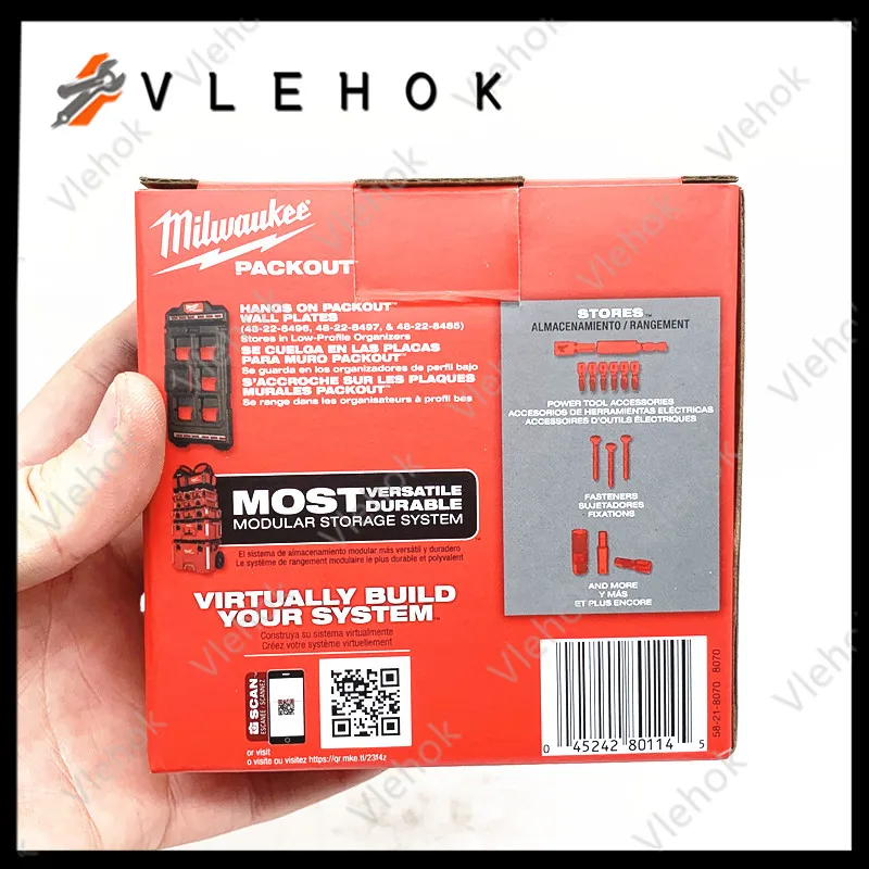 48-22-8070 PACKOUT Magnetic Bin Scratch Resistant For Fasteners High Magnetic Force Compact Tool Box