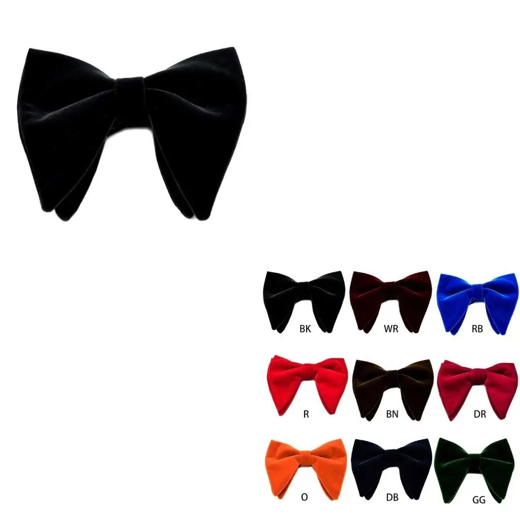 39BD Mens Vintage Double Layer Pre-Tied Handmade Bow Tie Glitter Color f