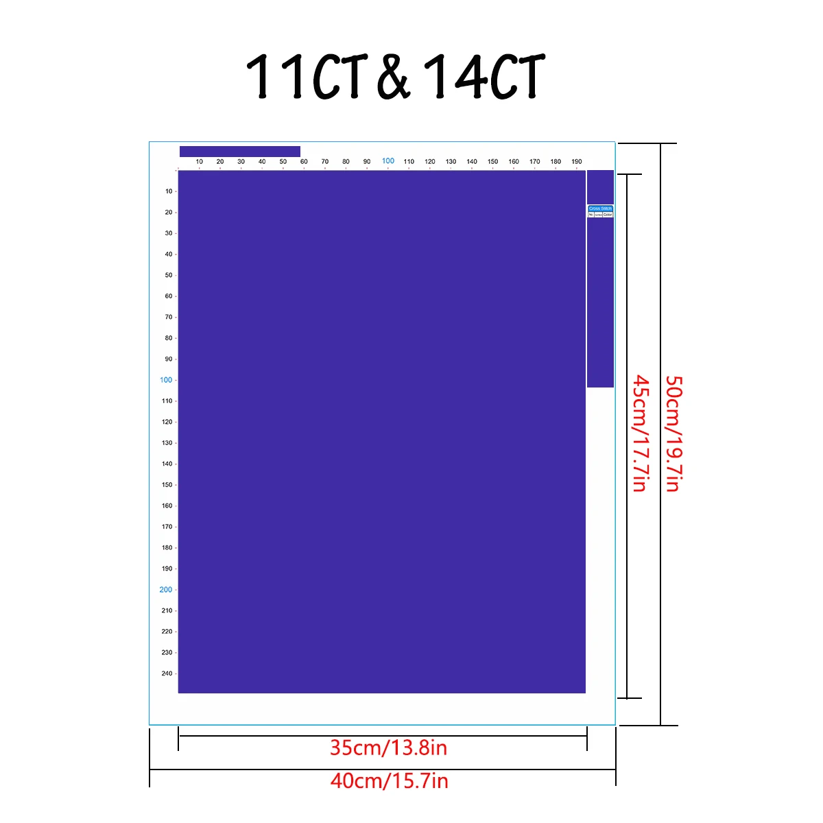 1set 30x40cm[11.8x15.7inches]/40x50cm[15.7x19.7inches] Frameless Cross Stitch Kit, Including Drawings, Needles, Fabric, Instruct - view 3