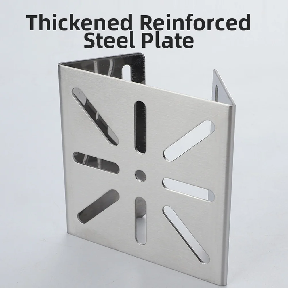 Stainless Steel Pole Mount Bracket for CCTV Cameras with Adapter Plate Compatible with Industry Standard Mounting