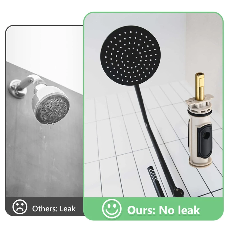 LICG-1222 vervangende cartridgeset voor Moen Positemp-kranen met één handgreep, compatibel met Moen douche en badkuipdouche