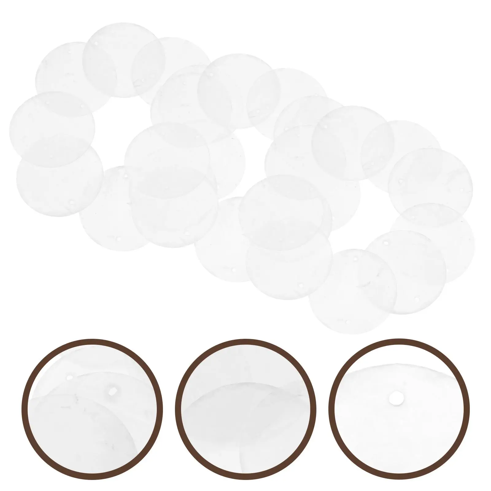 100 Pcs Shell Sheet Decoration Earring Pendant DIY Project Pearl Shells Pieces Embellishment Crafts Sewing