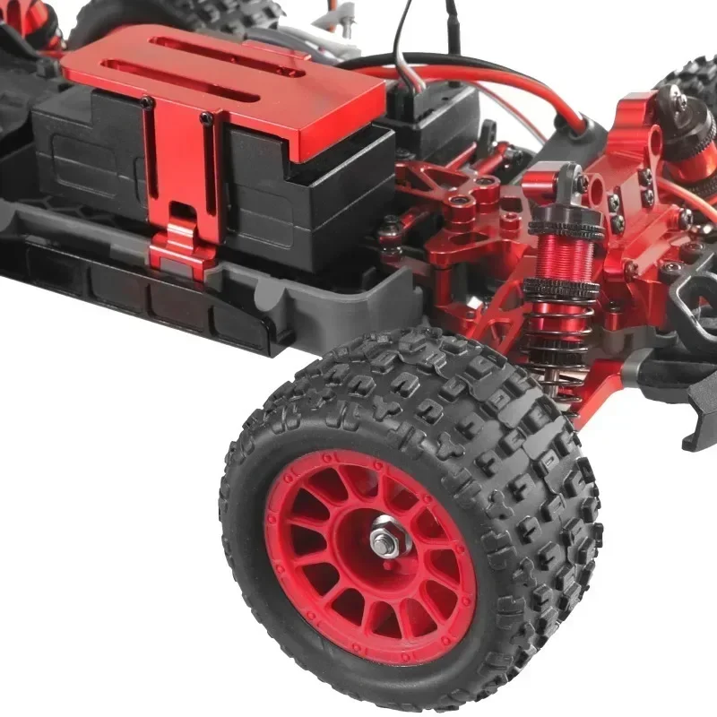RC 4pcs 74mm Rubber Tire Tyre 12mm Hex for 1/16 1/18 MJX Hyper Go SCY Wltoys RC Car Upgrade Parts Accessories