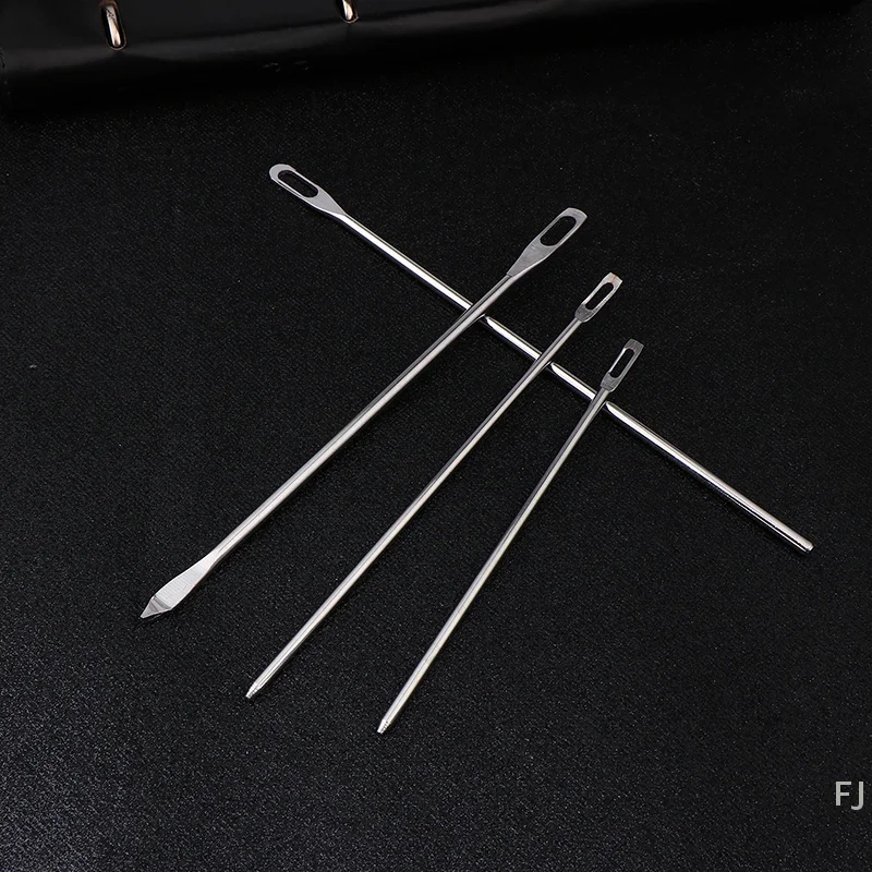 3er-Pack Hosenkappen der Fabrikqualität mit Seilnadel mit großem Loch, Einfädelwerkzeug mit stumpfem Kopf zum einfachen Einfädeln