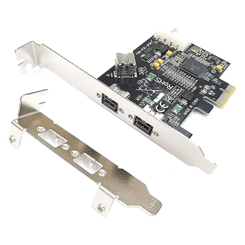 Leading-3 Port PCI-E Firewire 800 Card IEEE External1394b X 2 + Internal 1394B X 1 Controller Card Adapter For Win 7/8/10