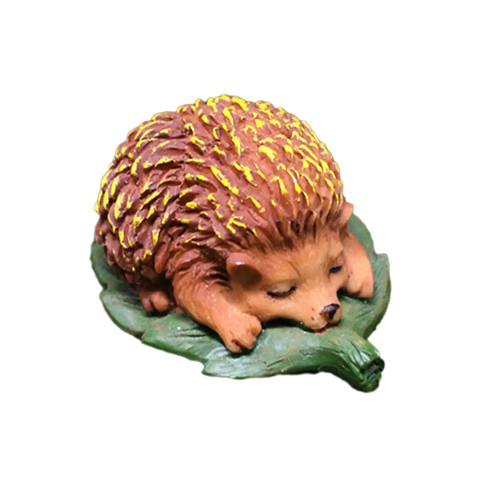 Hedgehog Statue Handpainted Collectible Garden Hedgehog Sculpture for Housewarming Gift Patio Lawn Fairy Garden Courtyard