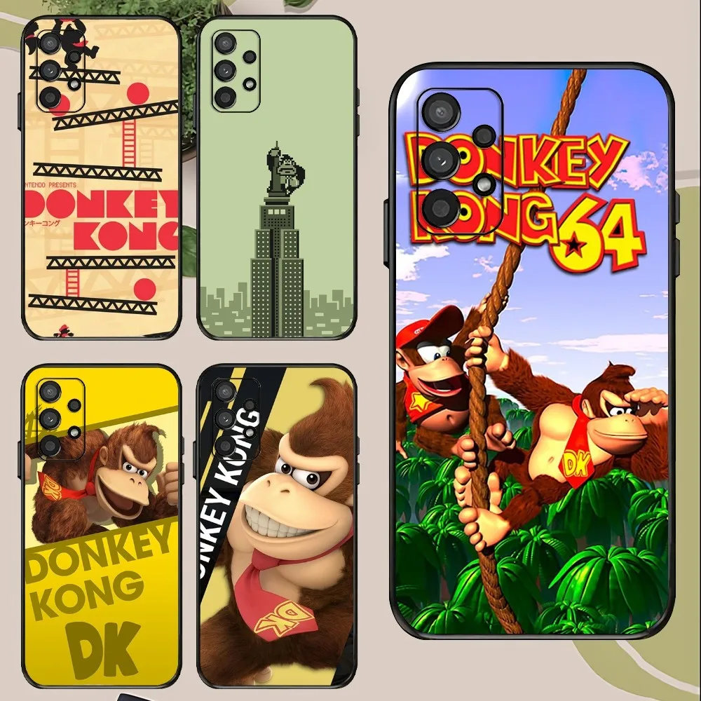 D-donkey Kong Game Phone Case For Samsung Galaxy A52 A12 A51 S21 Edge S22ULTRA S23 S24 Plus Ultra Black Cover