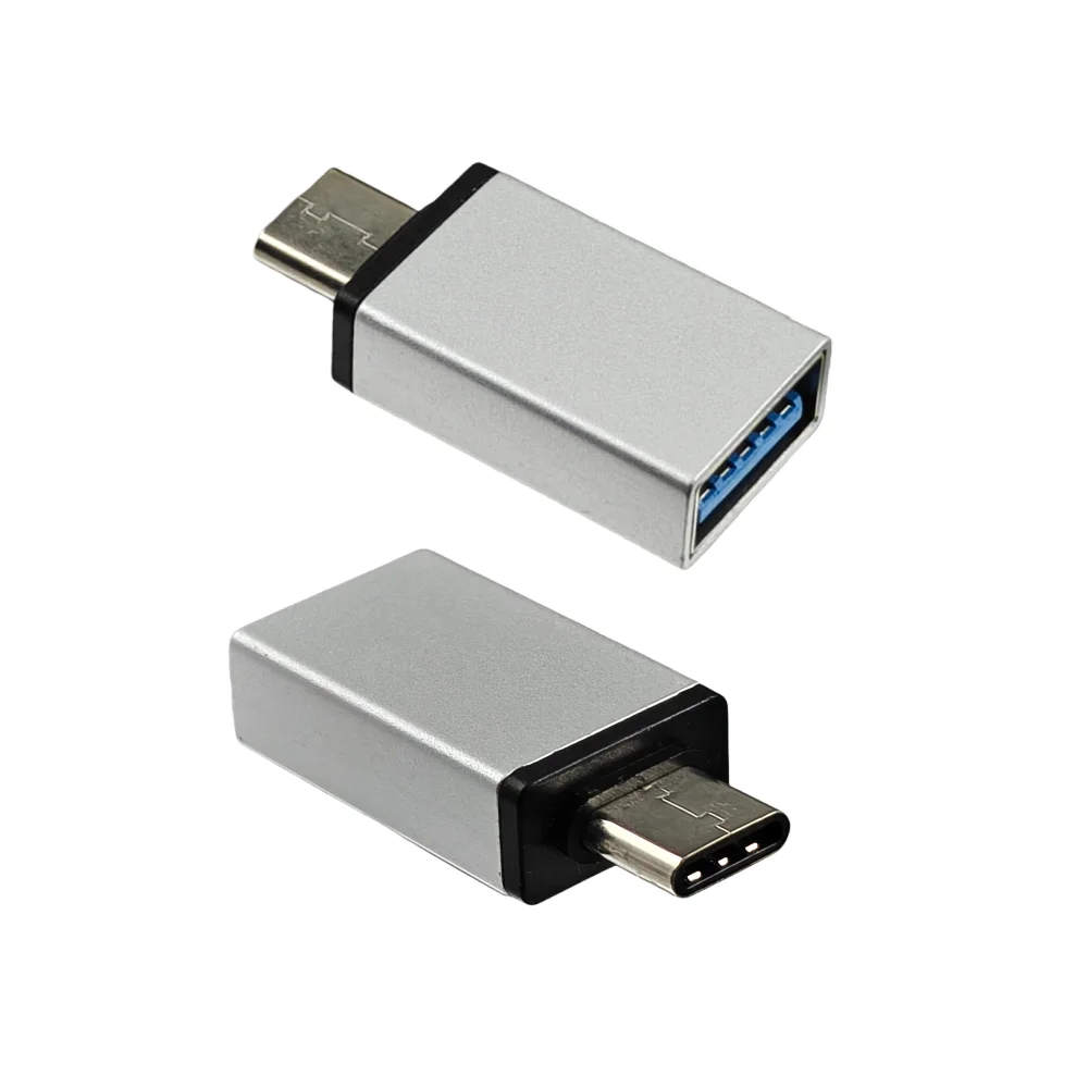 

Aluminum Alloy Metal Type-C to USB Adapter 3.0 USB-C Male OTG A Female Data Connector For MacBook ProiPadMini 6/ProMacBookAir