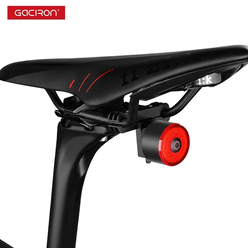 Gaciron Bike Lights 100lm High Brightness Bike Rear Light with Brake Sensor Aluminum alloy Magnetic Bicycle Saddle Taillight