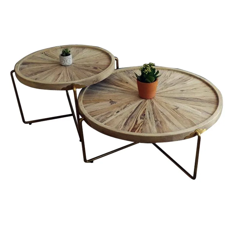 household sofa corner, small apartment wrought iron round table Nordic side y