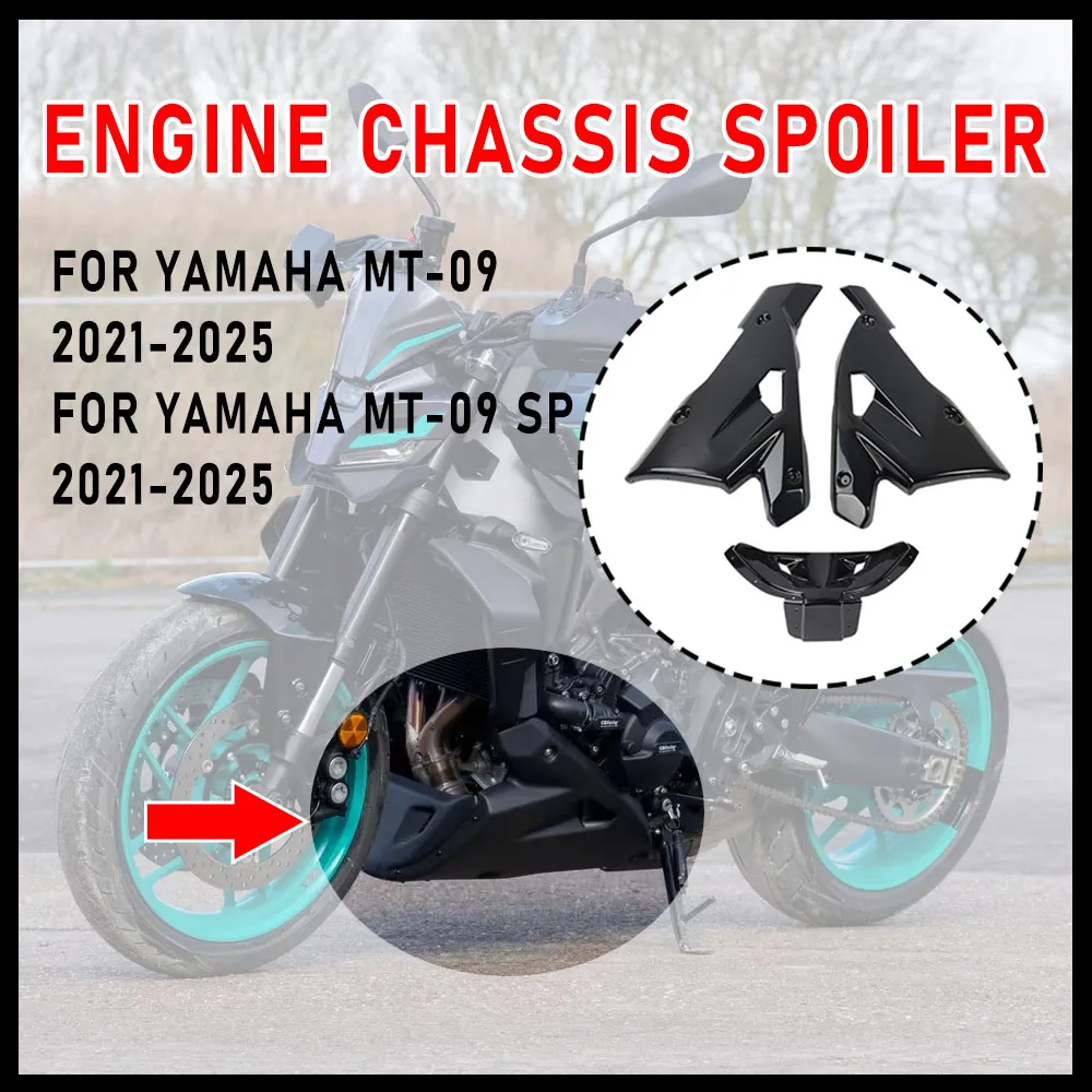 

Для Yamaha MT-09 SP Y-AMT MT09 2021-2025 новый мотоцикл MT-09 поддон для живота двигателя, спойлер, обтекатель, защитная крышка