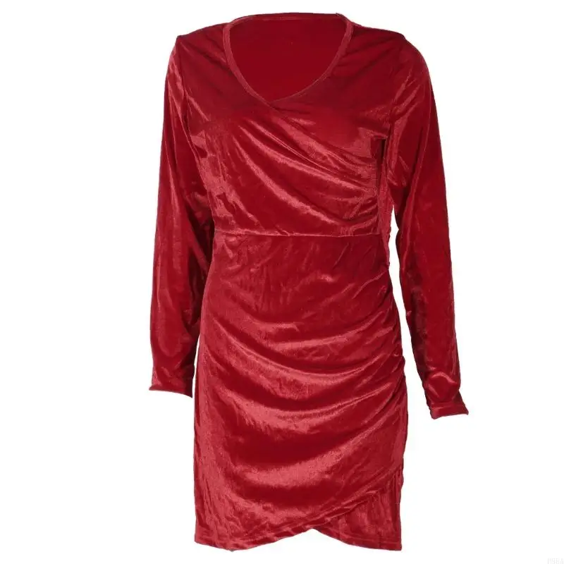 

P88A Christmas Long Sleeve Party Dress For Women Sexy Club Bodycon Dresses
