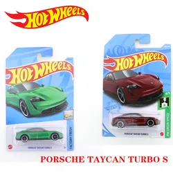 2023-149  TAYCAN TURBO S Original Hot Wheels Mini Alloy Coupe 1/64 Metal Diecast Model Car Kids Toys Gift