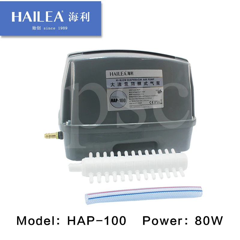 fish farm pump Hailea HAP60 80 100 120 150 200Oxygen-filled Aquarium pumps in high-power super-silent carp ponds air compressors