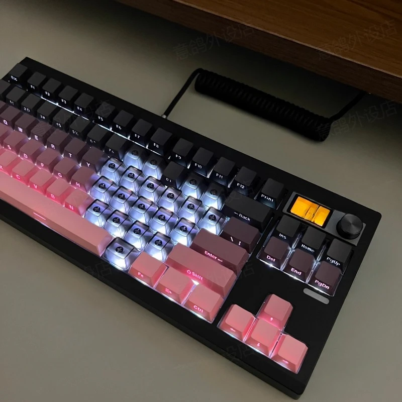 Love – clavier mécanique PBT gravé sur le côté, changement progressif, OEM, adapté à la position lumineuse