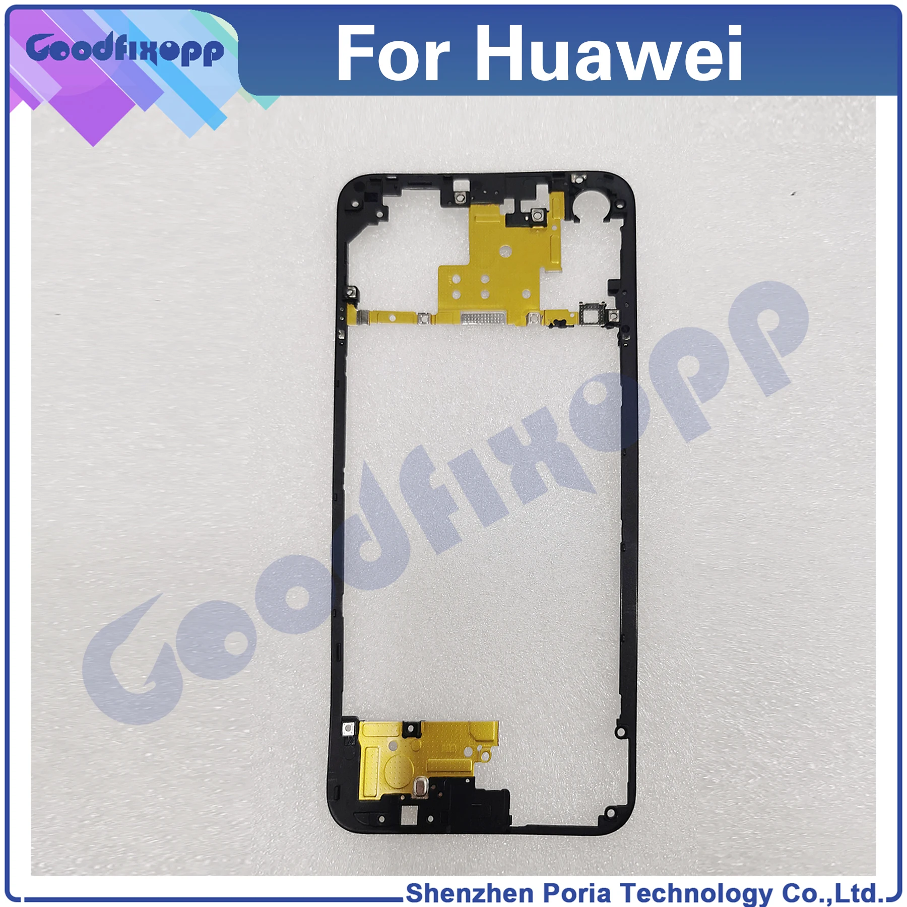 For Huawei Nova 5 6 5i Middle Frame Front Bezel Back Housing Case Mid Plate Lid Cover Repair Parts Replacement