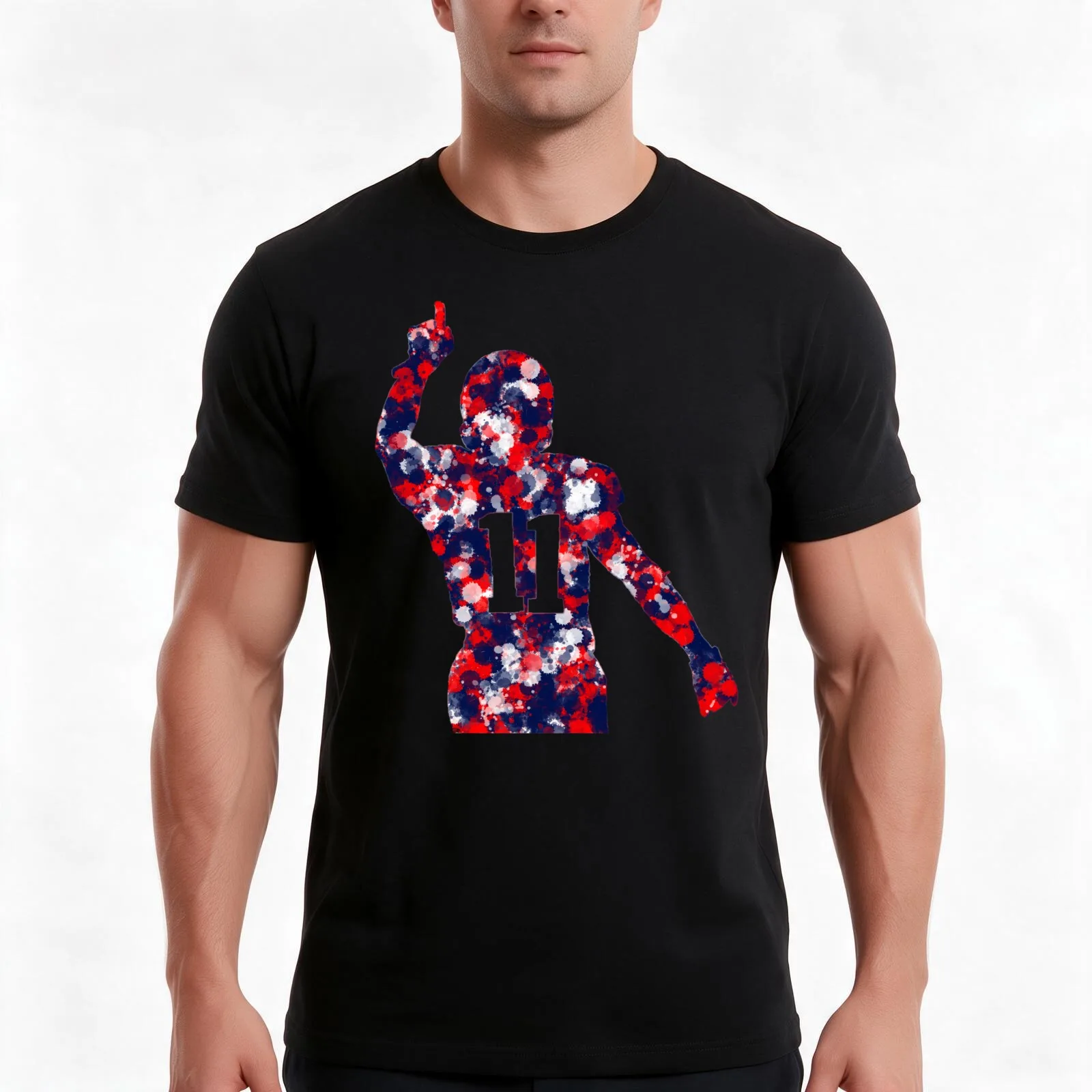 Splatter Edelman T-Shirt, Summer Casual Cotton Tee, Oversized Streetwear Tops, Vintage Graphic Print, Loose Fit Short Sleeve