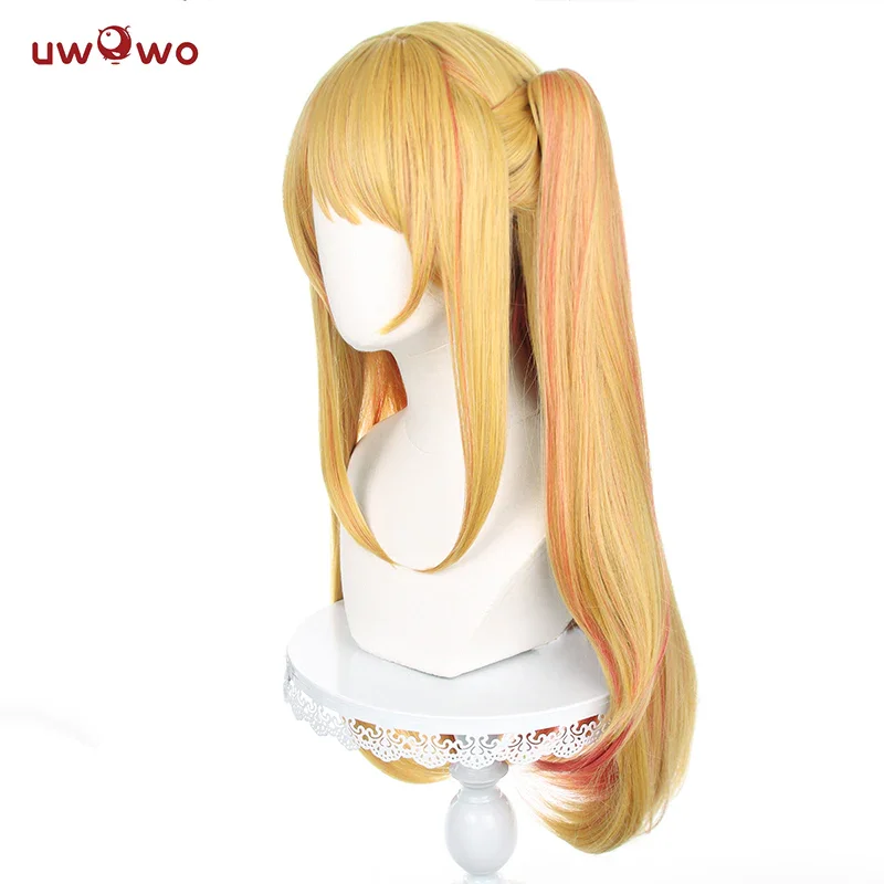 UWOWO Rubyy Hoshinoo Cosplay Wig Rubyy Hoshinoo Cosplay Wig Yellow Long Hair Halloween