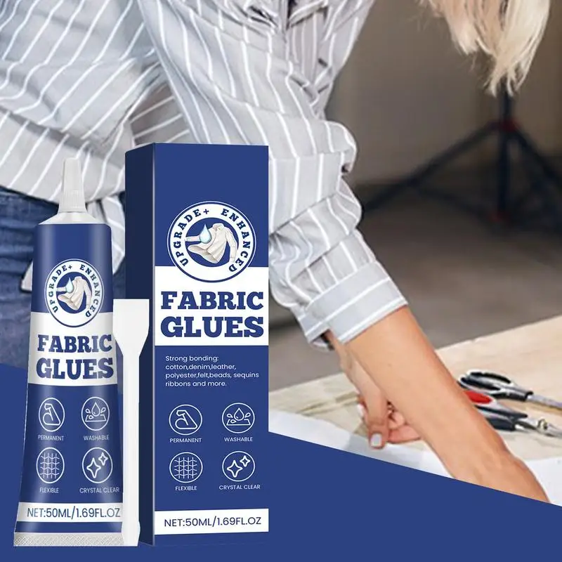 Fabric Glue For Clothing Quick-Drying Clear Fabric Glue Liquid Stitching Fabric Glue Long-Lasting Fabric Fusion Glue Patch