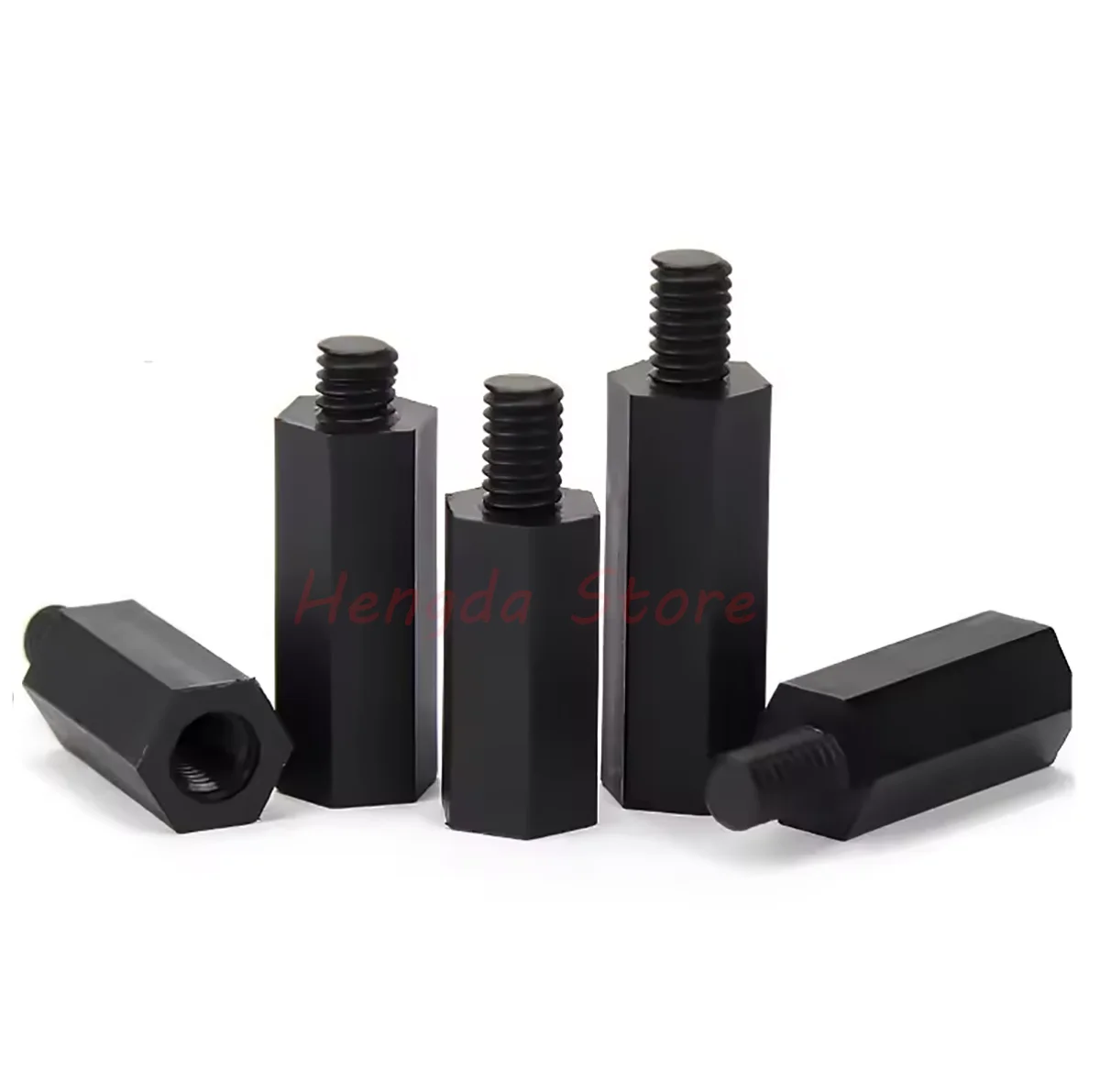 M2 M2.5 M3 M4 M5 M6 Black Nylon Hex Male-Female Standoff Spacer Pillar Mount PCB Plastic Hexagon Motherboard Bolt Spacing Screw