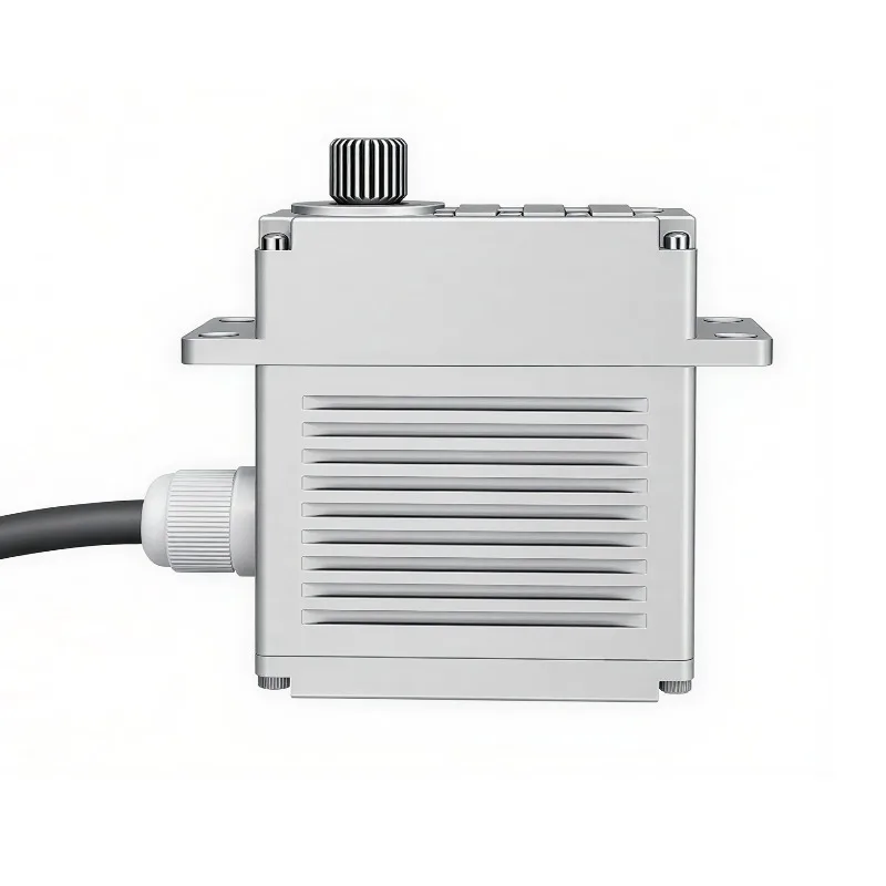 24V 185kg.cm Full Metal Brushless Motor Steel Gear IP65 180 Degree Digital Servo for Industrial Robotics  Arm Engine