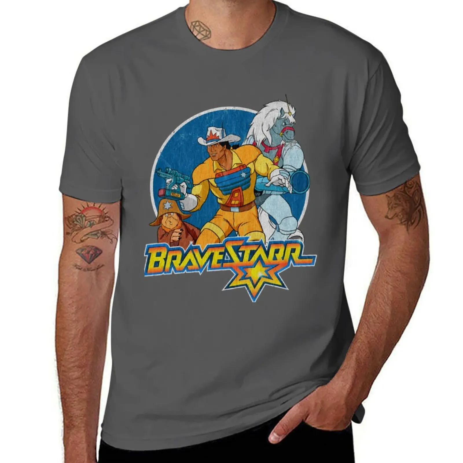 

Bravestarr T-Shirt cotton t shirts high quality t shirt man casual T-Shirt