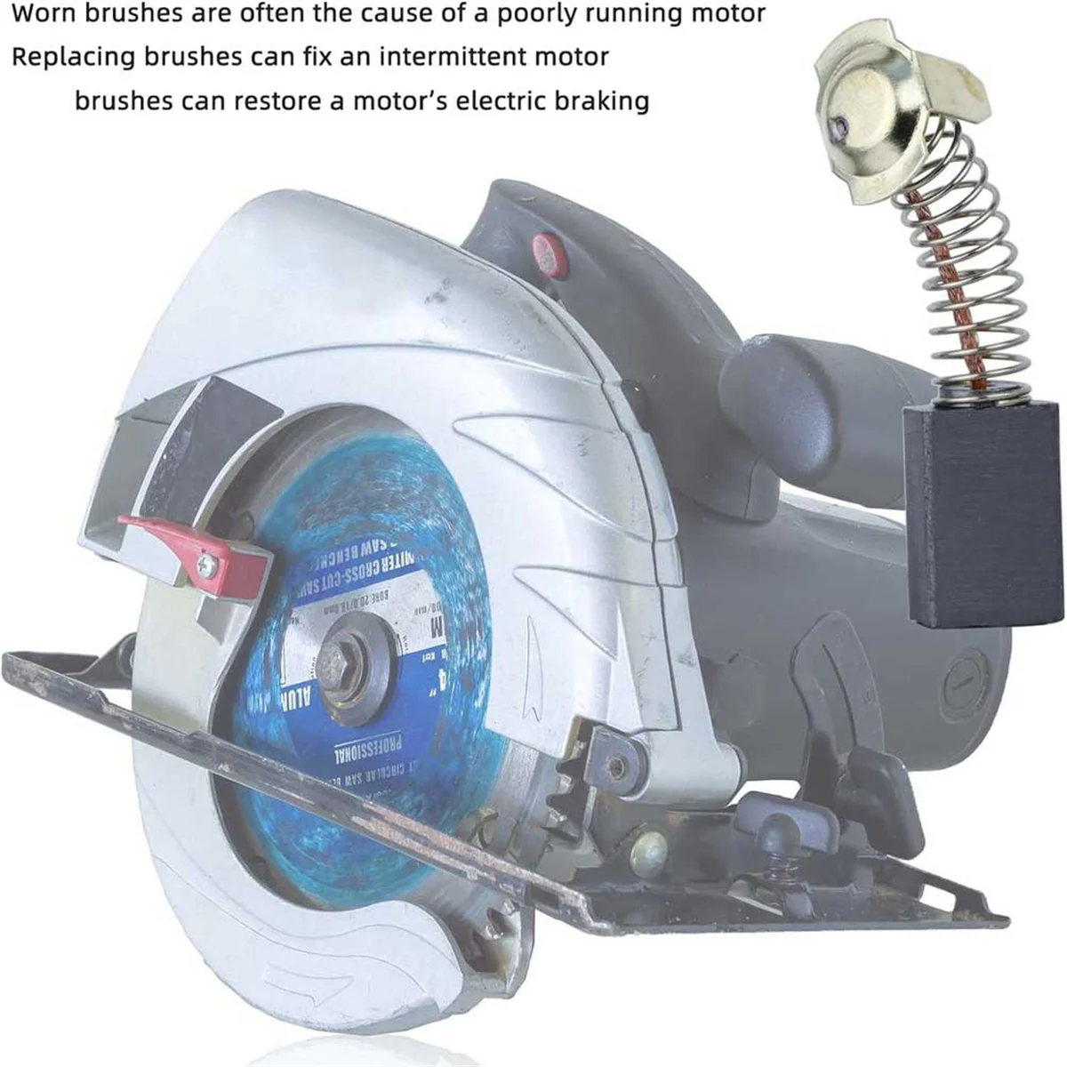 A76K Electric Motor Carbon Brushes Set - 40 Pack Replacement Repair Kit with 10 Sizes, Suitable for Repair Power Tools Part