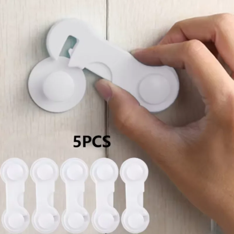 5PCS Multi-Use Baby Safety Locks – Cabinet, Drawer & Room Lock Set | Anti-Pinch Folio Design | Essential Home Protection
