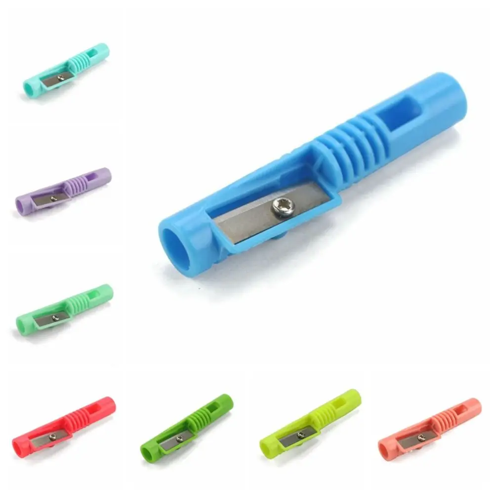 Single Hole Pencil Sharpener Simple Classical Eyebrow Pencil Sharpener Portable Makeup Pen Sharpener Learning Tools