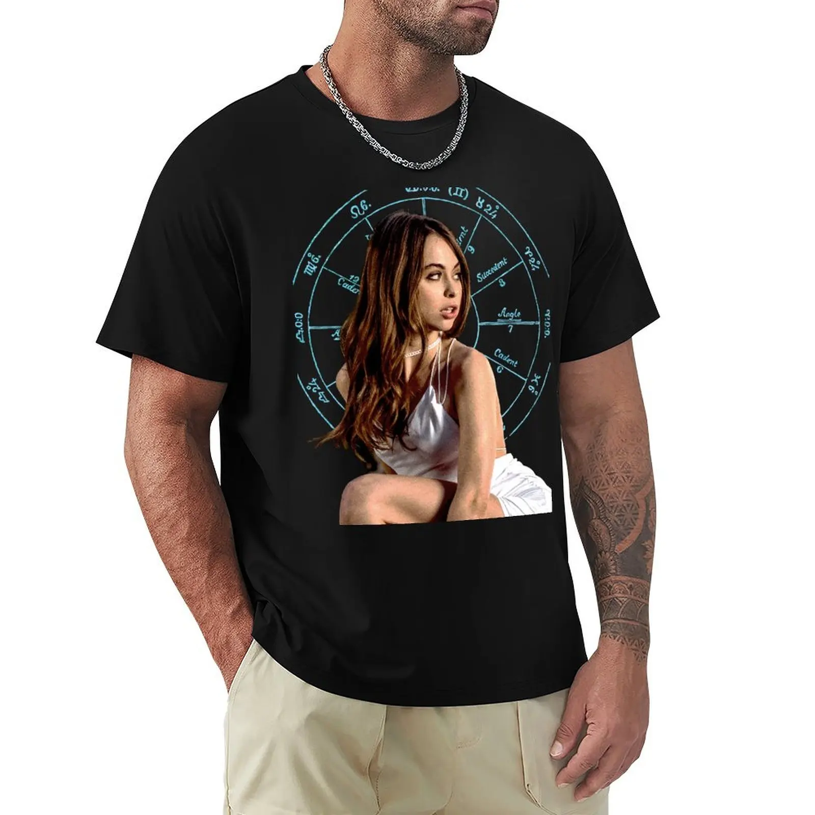 

riley reid T-Shirt Anime t-shirt man clothes blue archive mens t shirts casual stylish