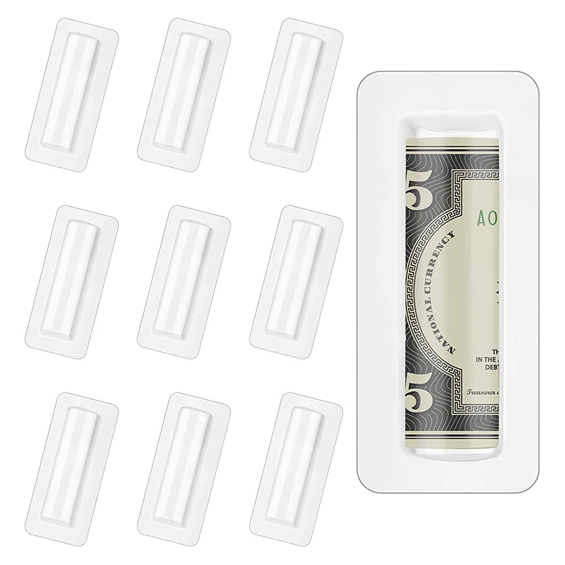 25/50pcs Money Card Holder With Sticker Plastic Dome Lip Balm Waterproof Clear Cash Pouch DIY Gift for Graduation Christmas