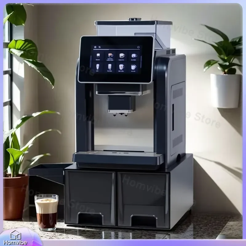 Professional Touch Screen Automatic Espresso Machine with Adjustable Strength Commercial Coffee Maker for Office Home Kitchen