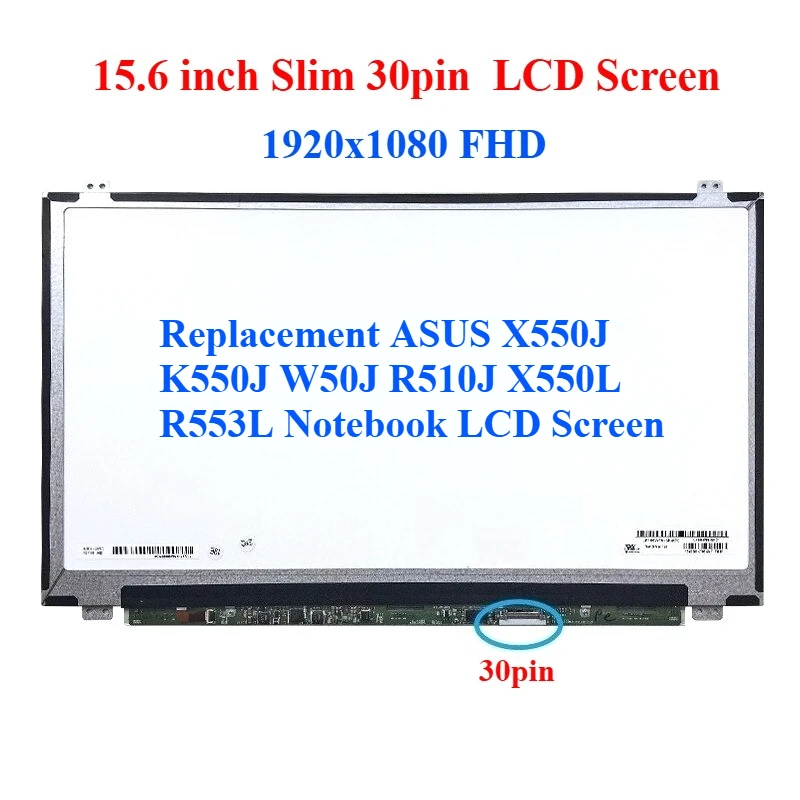 

For ASUS X550J K550J W50J R510J X550L R553L Notebook LCD Screen