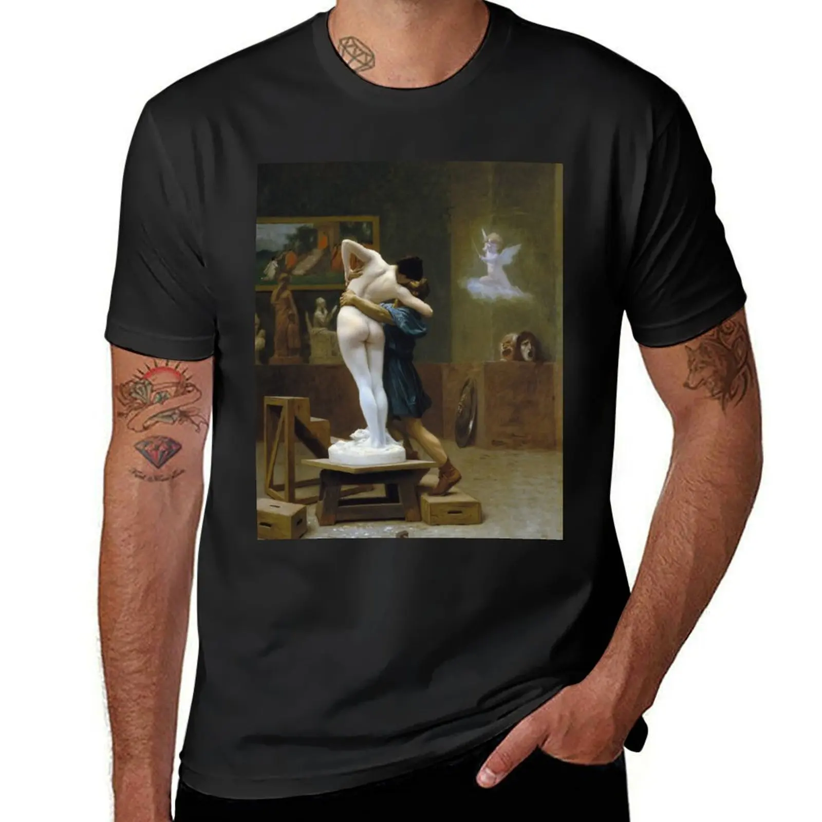 Jean-Leon Gerome - Pygmalion And Galatea T-Shirt Short sleeve tee for a boy workout shirts for men