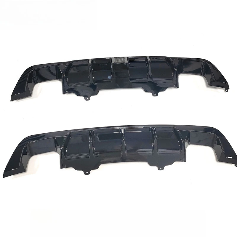 لسيارات BMW 5 Series E60 E61 M Tech M Sport 2004 إلى 2010 مانع صدمات خلفي للسيارة الناشر رباعي خارج الشفاه الحرس المفسد التمهيد الفاصل ضبط #2