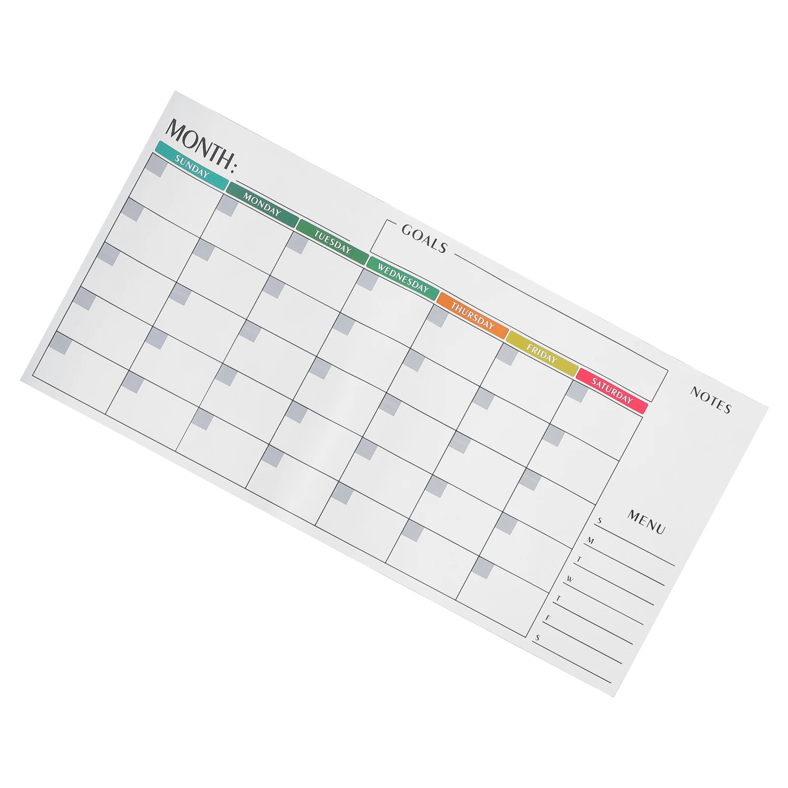 

Erasable Wall Calendar Monthly Planner Paper Reusable Daily Tracker Dry Erase Family Planner Simple Design For