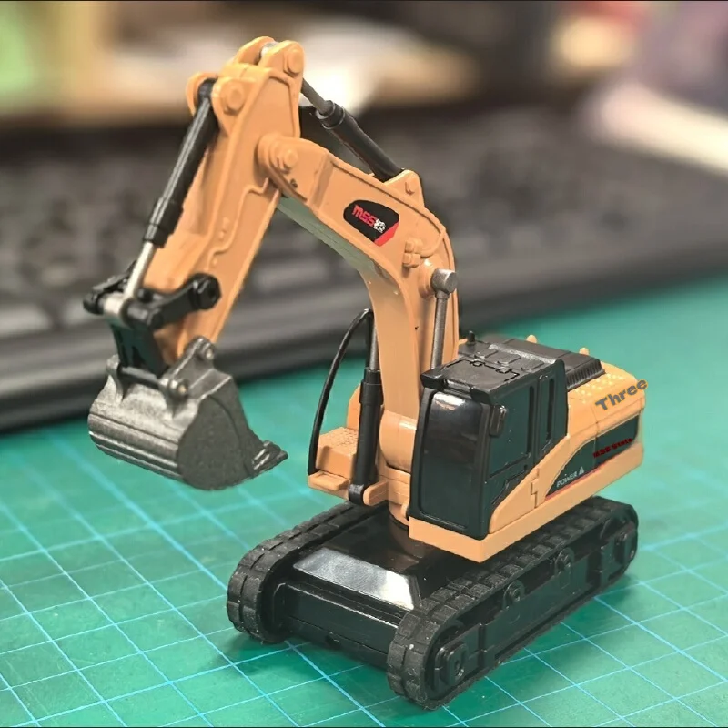 

Новый экскаватор из сплава с дистанционным управлением 1/64, мини-экскаватор, настольная игрушка, серия моделей, подарок для мальчика
