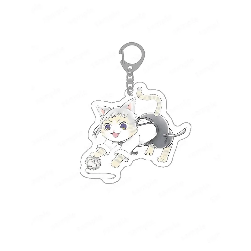 Bungo Stray Dogs The Day of The Cat Series Fyodor Dostoevsky Figure Acrylic Keychain Doppo Kunikida Figuine Anmie Peripherals