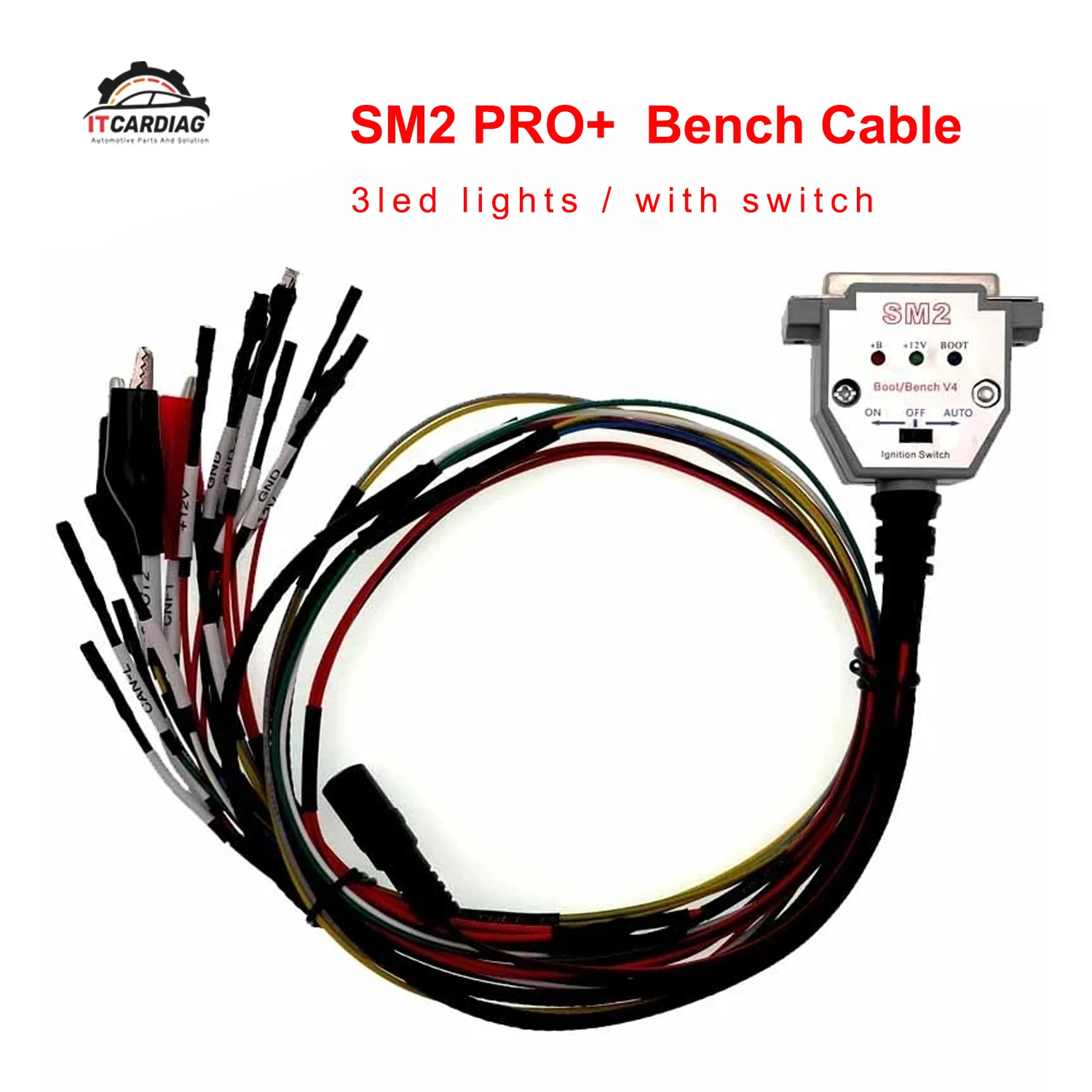 

Лучший 3-светодиодный кабель для загрузки DB25 ECU Bench Pinout для SM2 PRO J2534 VCI Read and Write ECU BOOT GND KLINE CAN-L CAN-H