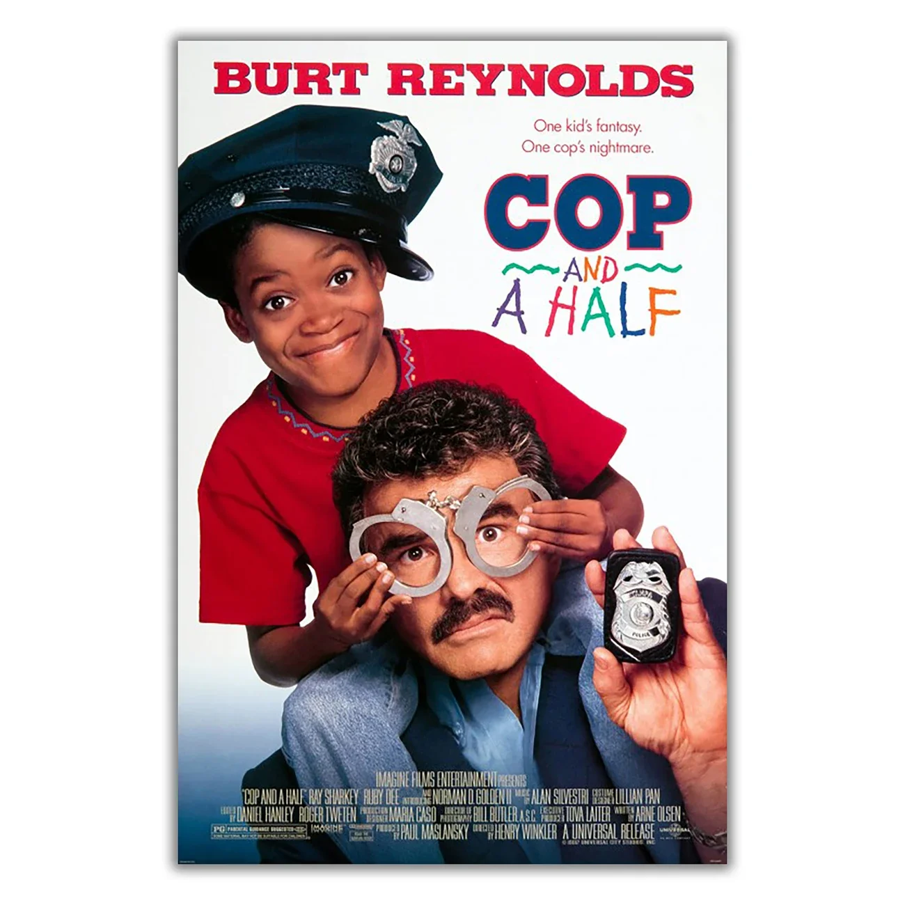 WM3205 Cop and a Half Classic Movie HD Silk Fabric Poster Art Decor Indoor Painting Gift