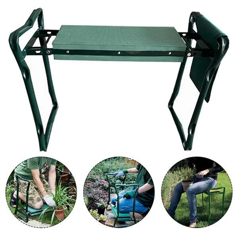 

HOT SALE Folding Garden Kneeler Seat With Tool Bags EVA Foam Pad Bench Kneeling