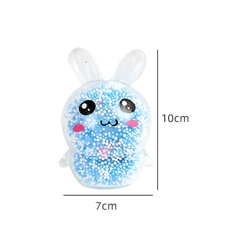 Çocuklar yetişkin Squishy Bunny stres topları ile işık stres giderici oyuncak kızlar stres oyuncakları renkli tavşan paskalya sepeti iticiler