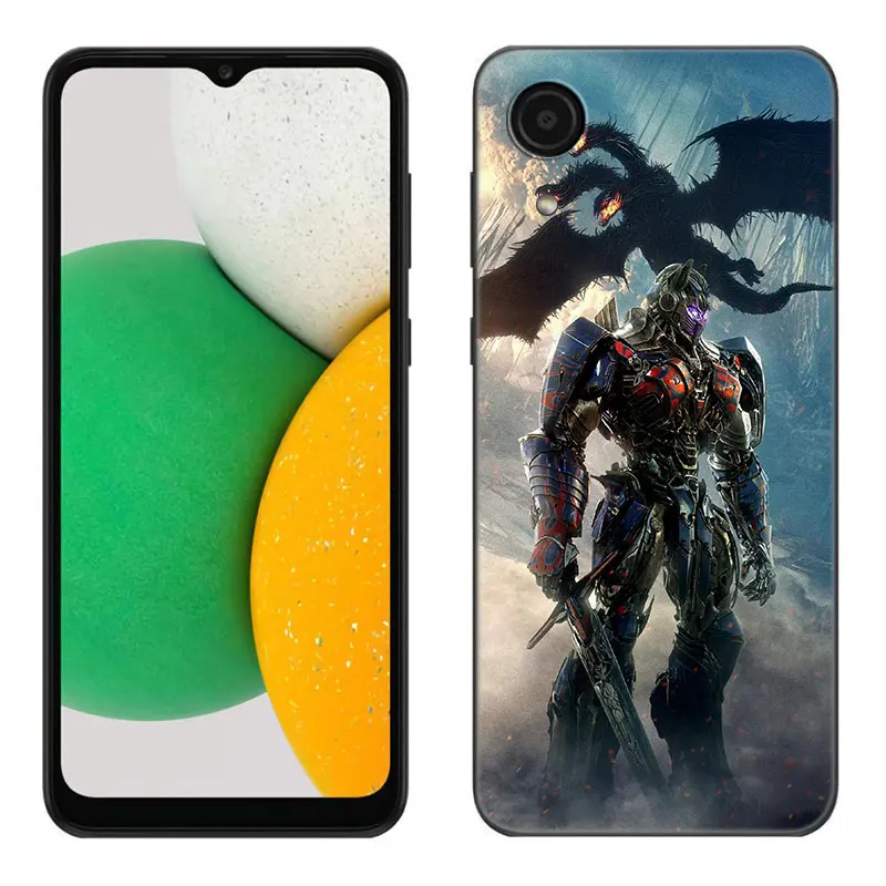 Transformers Bumblebee Black Silicone Phone Case For Samsung Galaxy A01 A03 Core A04 E A02 A05 A10 A20 A21 A30 A50 S A6 A8 + A7