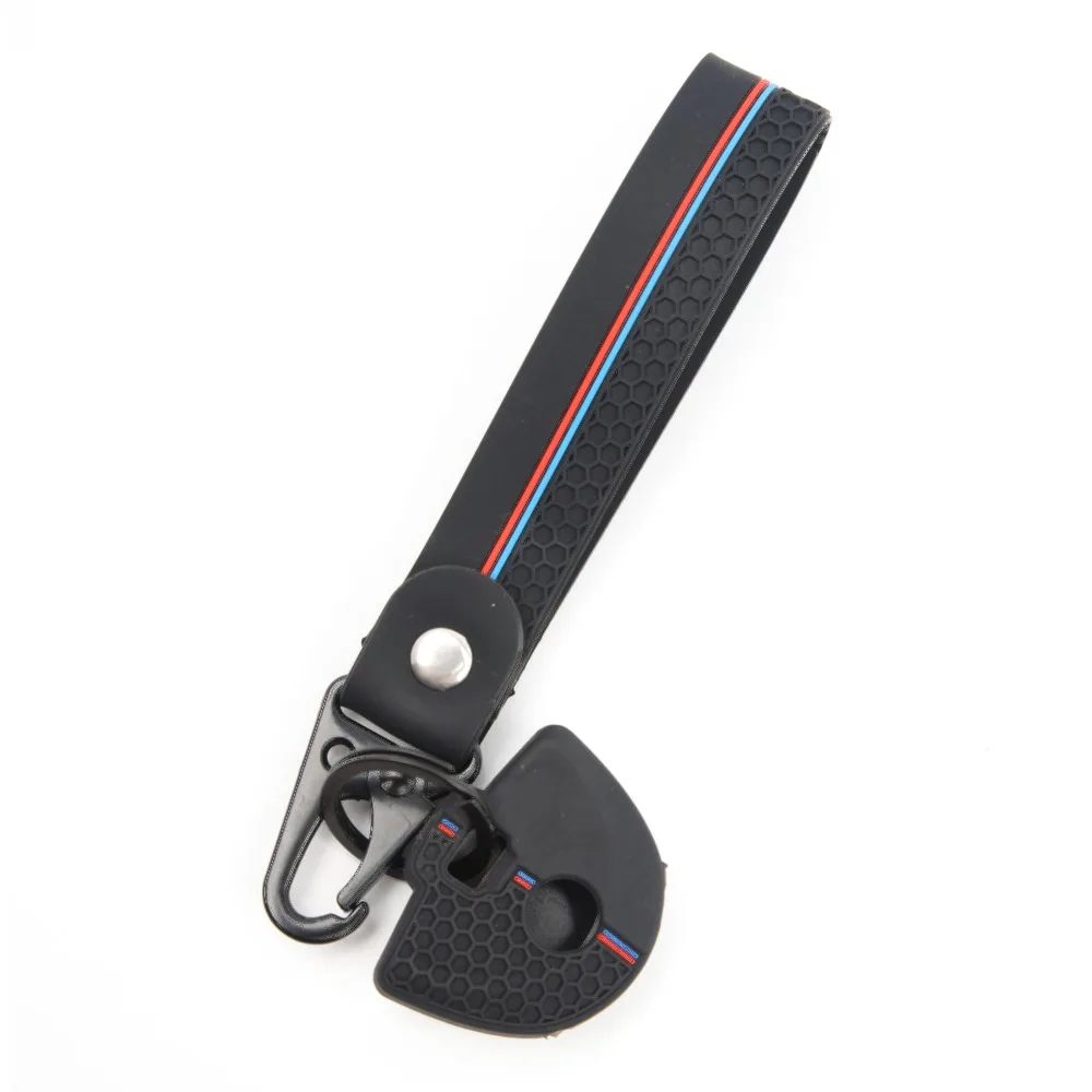 Soft Silicone Key Fob Case For BMW F750GS F850GS R1200GS R1250GS S1000XR S1000RR G310R G310GS Motorcycle with swivel clip