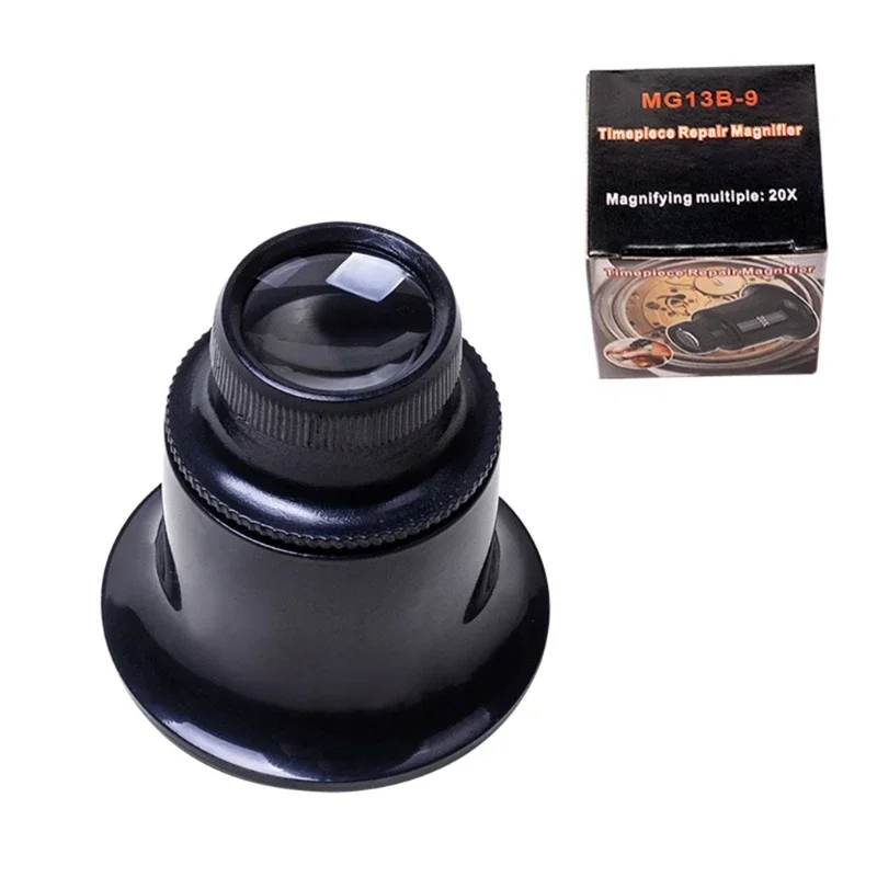 Jewelers Eye Loupe Loop Magnifier Monocular Glass for Watchmakers Repair Eye Loupe Glass Tools 5 Types