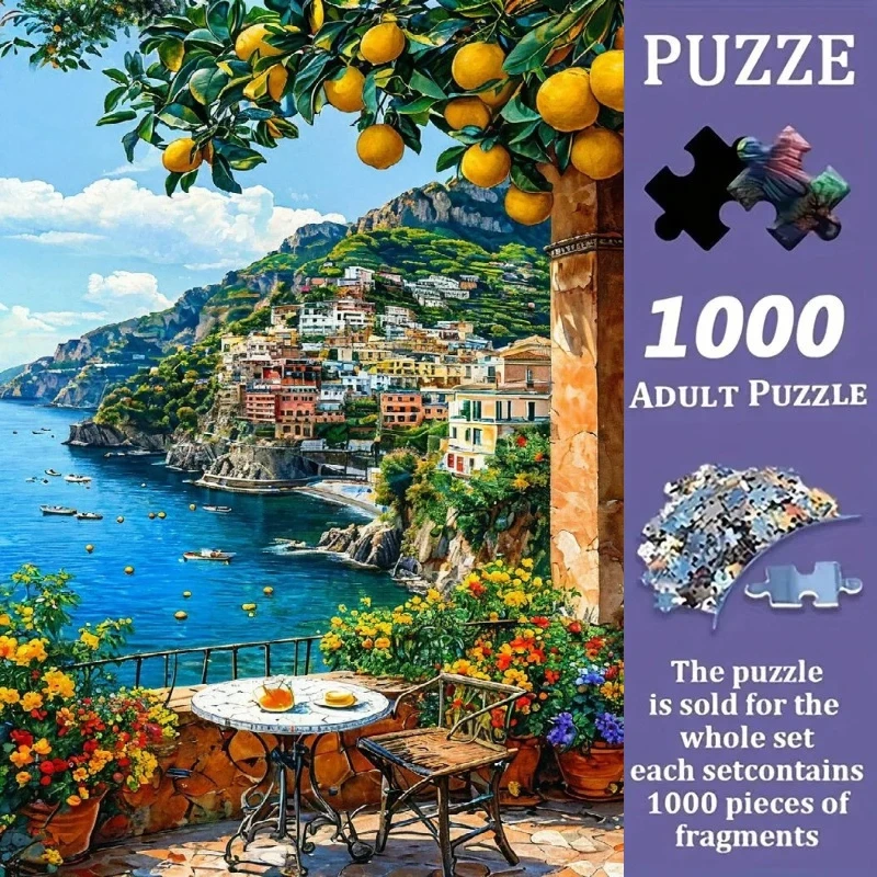 

1000pcs Jigsaw Puzzle, Monet style landscape Puzzle, Perfect for DIY Creative Fun with Family,Gift ,teasing Toy