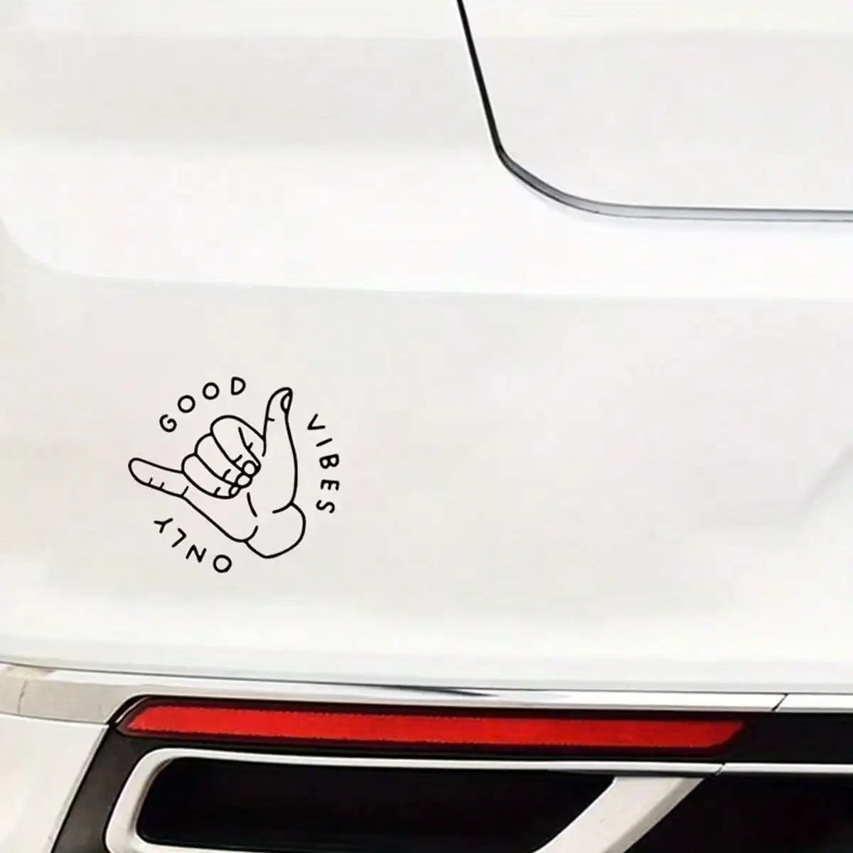 Minimalist Shaka Hand Car Sticker, 