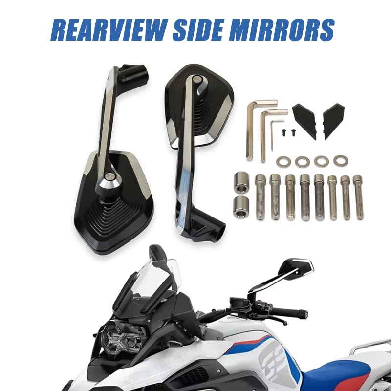 Motorcycle Modified CNC Adjustable Rearview Side Mirrors Fit For R1300GS R1300GS Adventure ADV 2023‑2024 Motorcycle Accessories