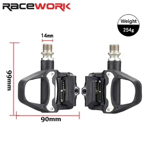 RaceWork-Road Bike Nylon Pedal, Bicycle Locking Pedals, Cycling Gramps, PEDAL CLIPLESS SL with Lock Plate SL 8 Main Pedals Bicycle Sales - №7