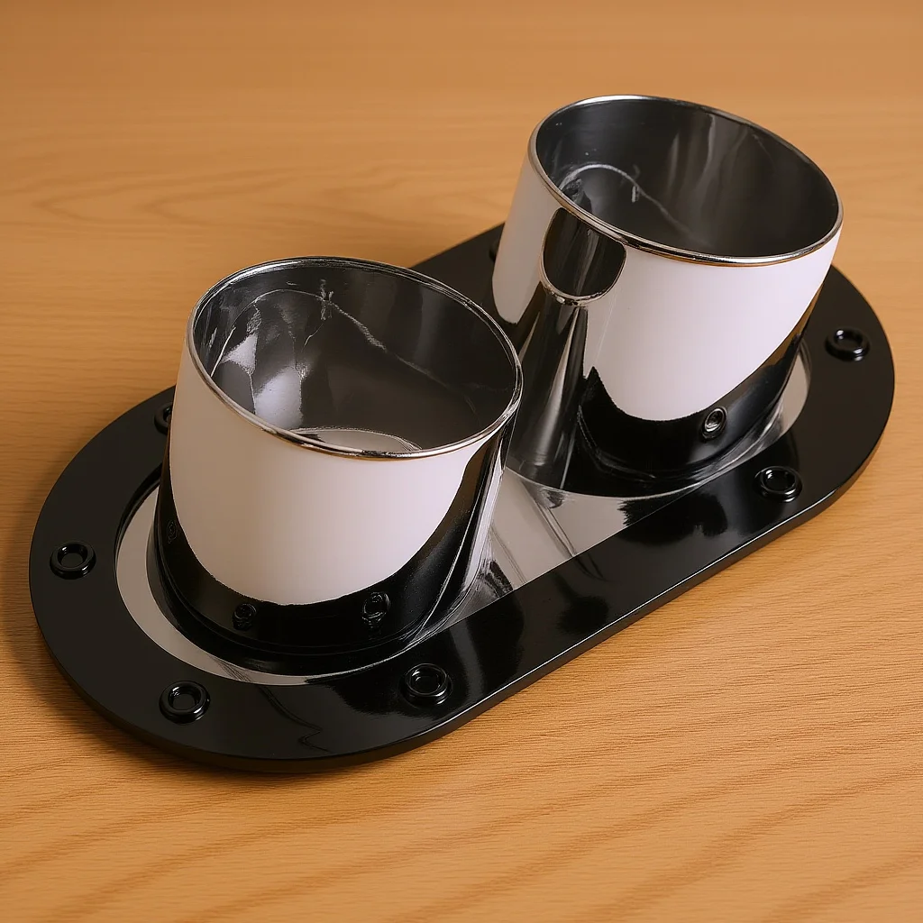 

Fake Exhaust Tube Bumper Sticker Universal Fit Anti Collision Car Decorative Strip for Suv Truck Auto Styling Decor